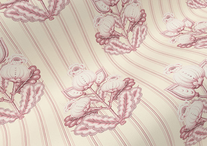 Midford, Mantels Stripe Rosies Pink - Twist&Fit Roller Blind - Image 4
